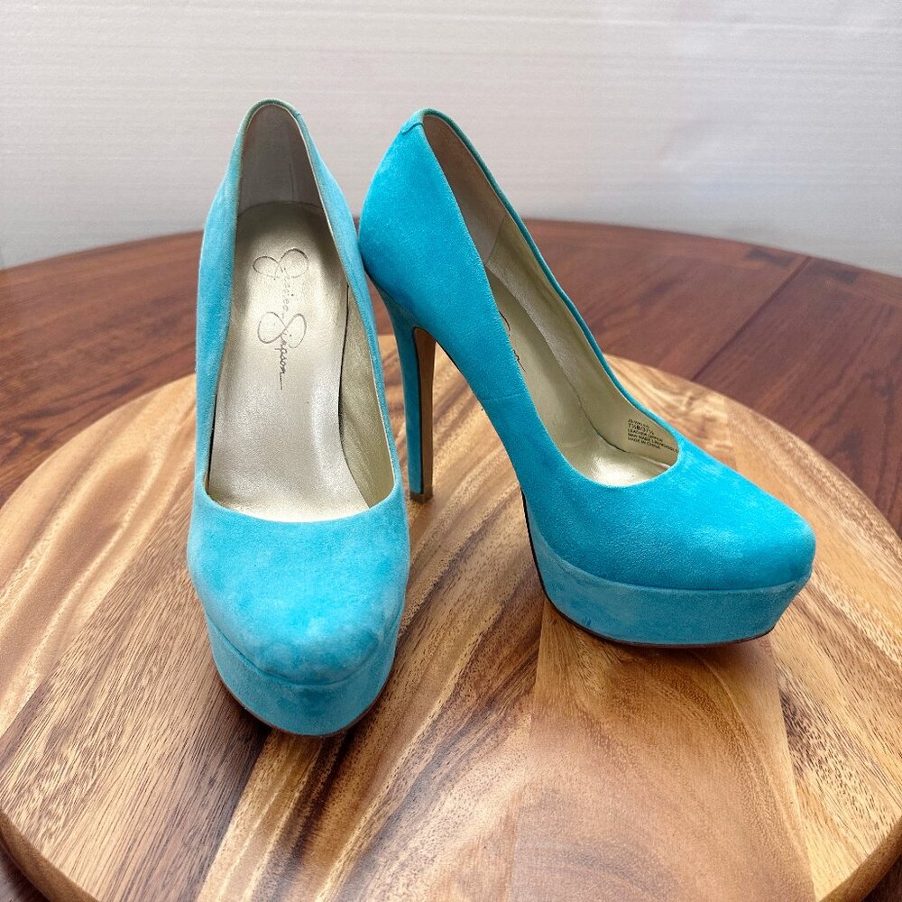 Platform Suede Pump - image 1